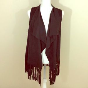 Faux leather boho hippie long fringe lovebydesign